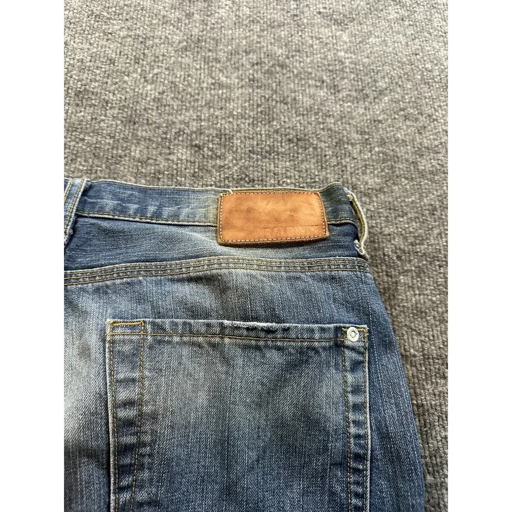 Baldwin Jeans Men's 34x30 Light Wash Zip Fly Classic Straight Leg